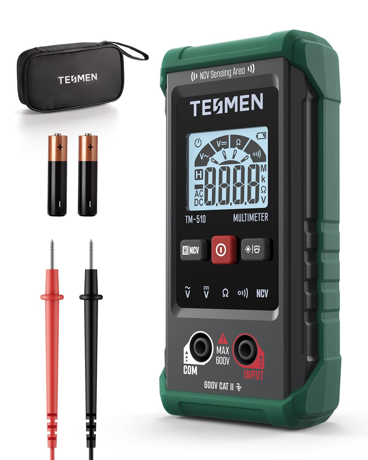 Smart Digital Multimeter Auto Ranging NCV Voltage Tester 4000 Counts