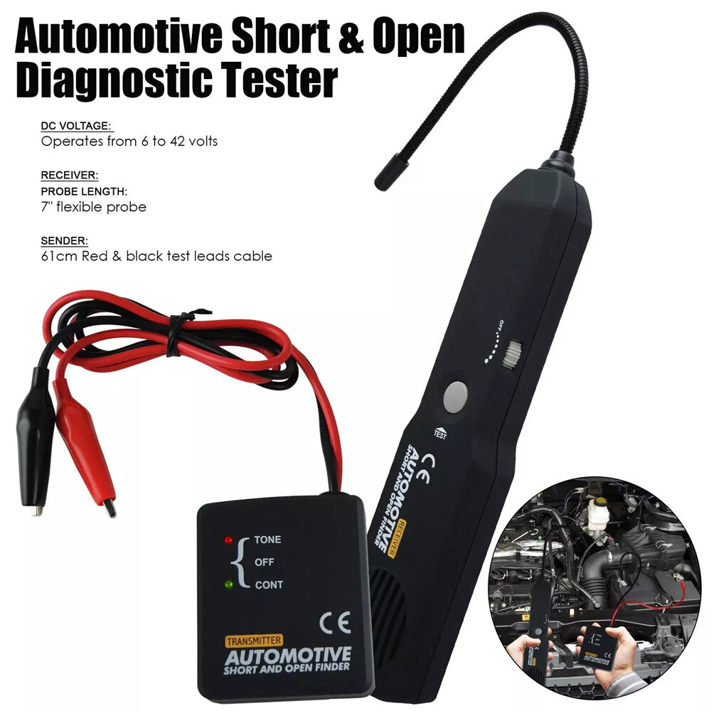 Automotive Short and Open Finder Circuit Tester DC 6-42V Car Wire Tracker Tools