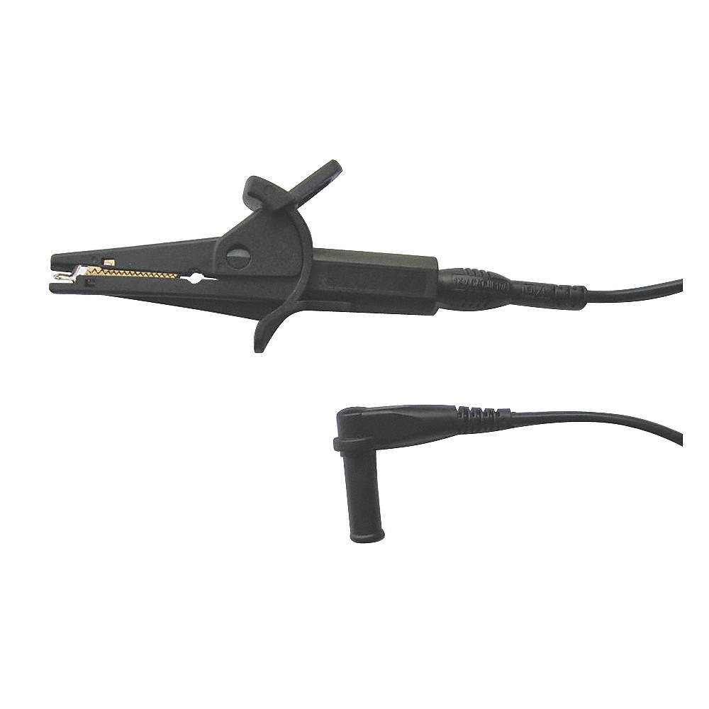 GRAINGER APPROVED 4WPZ5 Alligator Clip Test Lead,36 In,Black 4WPZ5