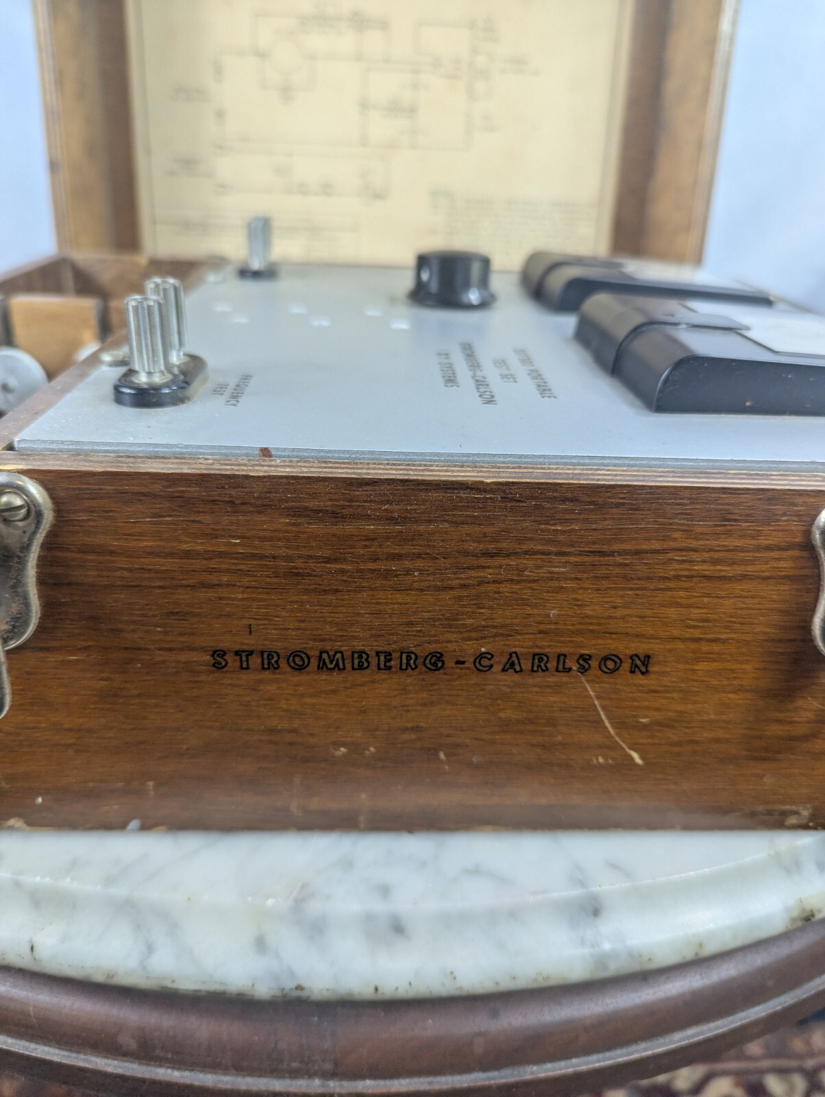 Vintage 1956 Stromberg Carlson Portable Test Set 207300 Frequency Volt Meter