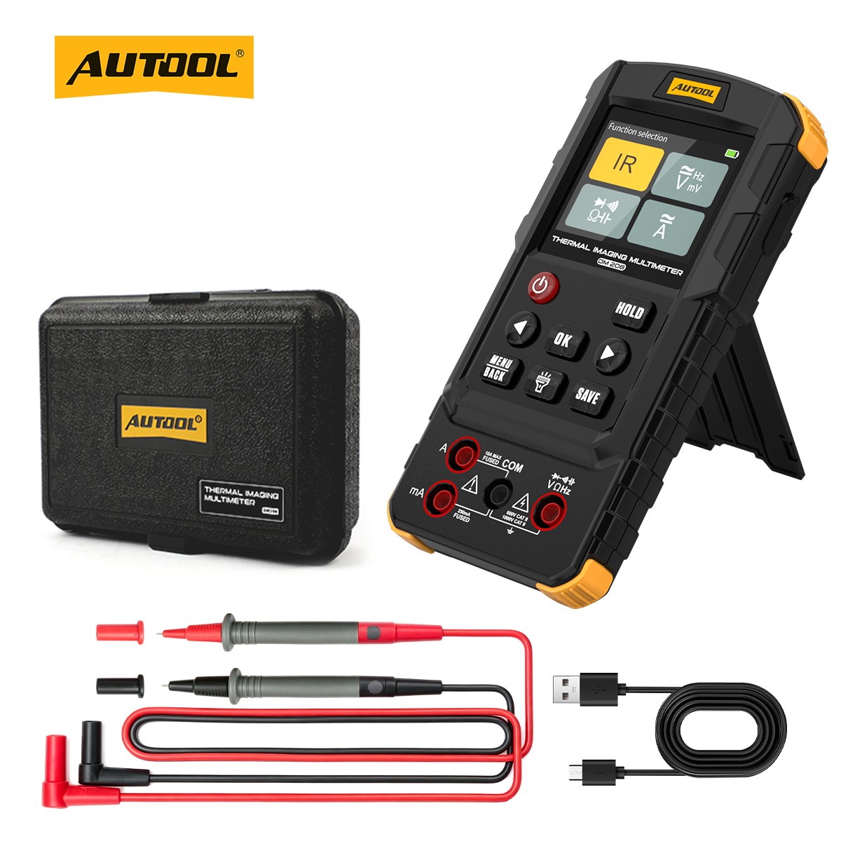 Thermal Imaging Camera 2 in 1 Digital Multimeter 25000count for Car Industrial