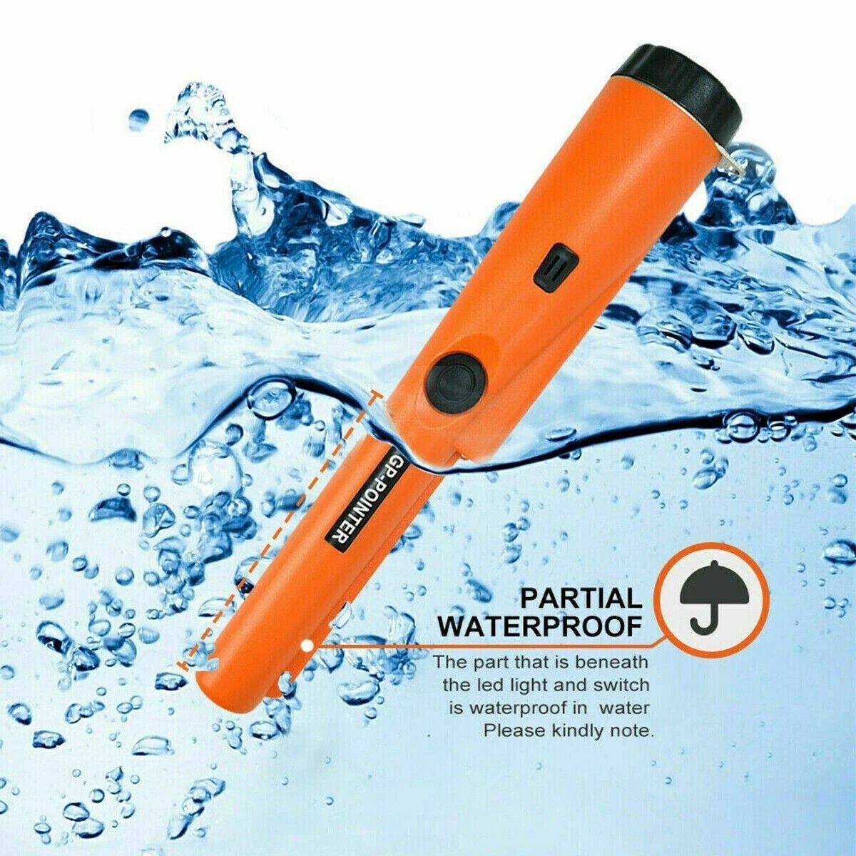 Metal Detector HandHeld Pro Pinpointer Pointer Probe Sensitive Tester Waterproof