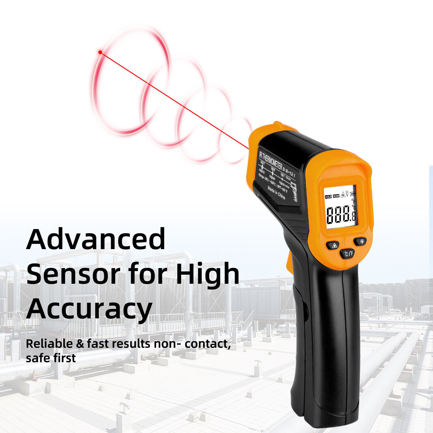 IR Infrared Laser Thermometer Temperature Gun Temp Measurement Meter Cooking US
