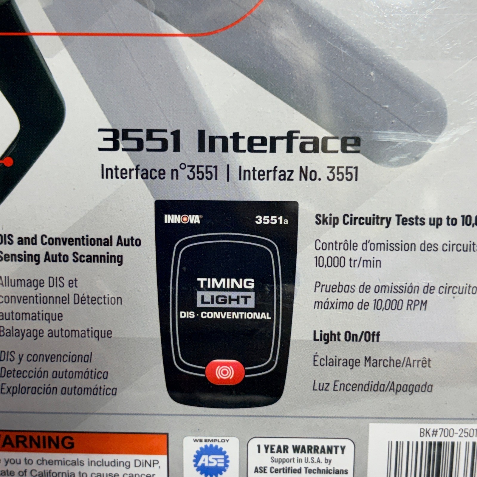 Innova 3551 Inductive Timing Light for DIS Conventional Ignition Systems NEW