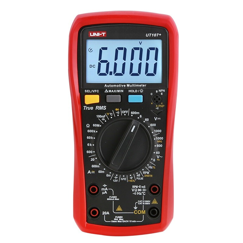 UNI-T UT105+/UT107+ Handheld New Energy Vehicle Multimeter Auto Power Off✦KD
