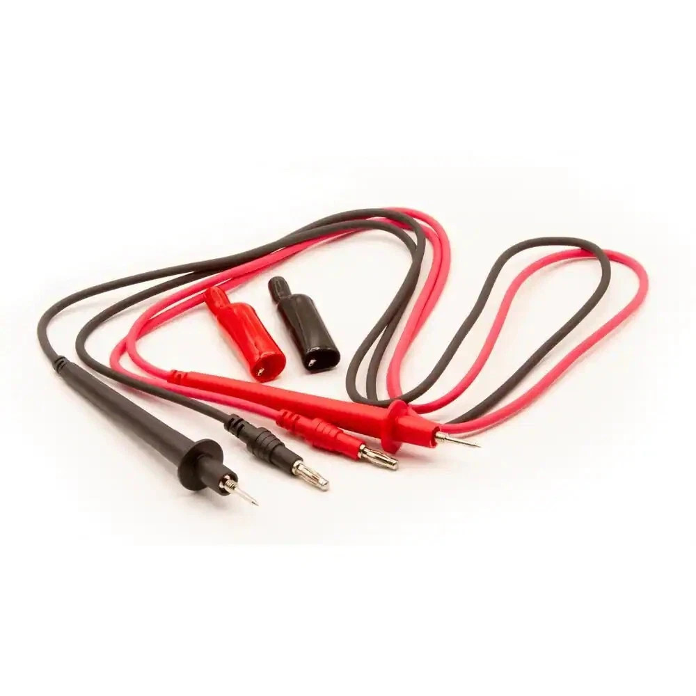 48 in Multimeter Test Leads with Insulated Alligator Clips Banana Plug Electrica