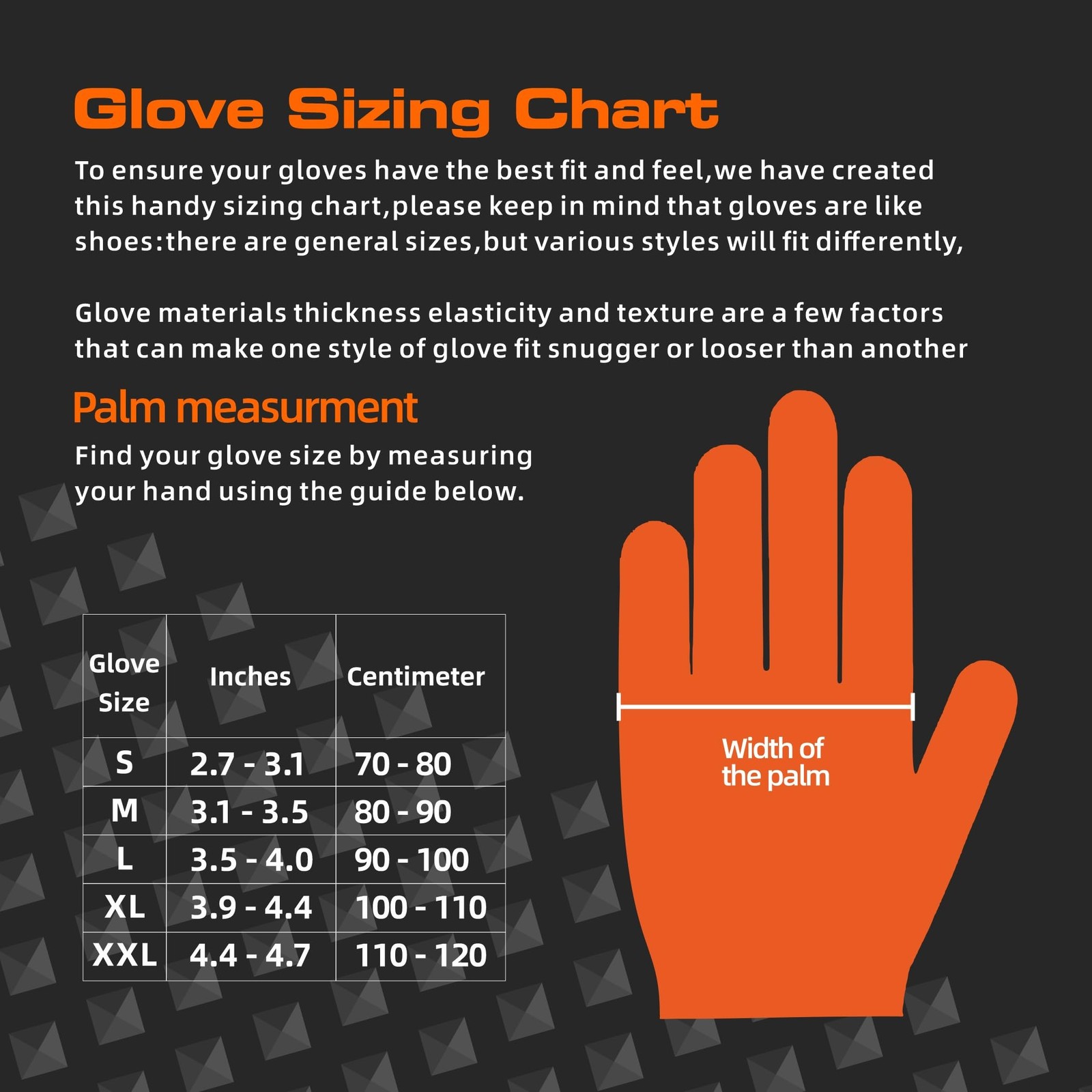 TREEGO 10 Mil Nitrile Gloves XL – Heavy Duty Orange Gloves with Double Diamon…