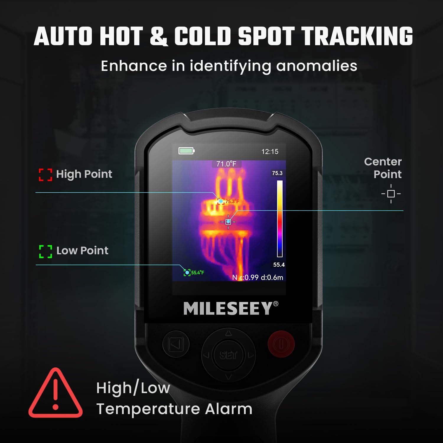 MiLESEEY Infrared Thermal Imager Temperature Imaging Camera IR Resolution240*240