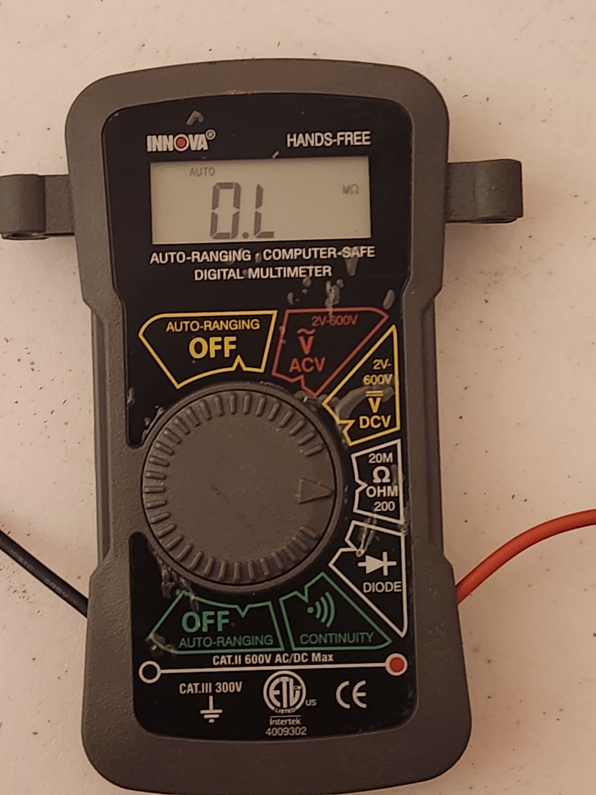Innova 3330 Auto-Ranging Hands-Free Digital Multimeter CAT III 600V 4000 Count