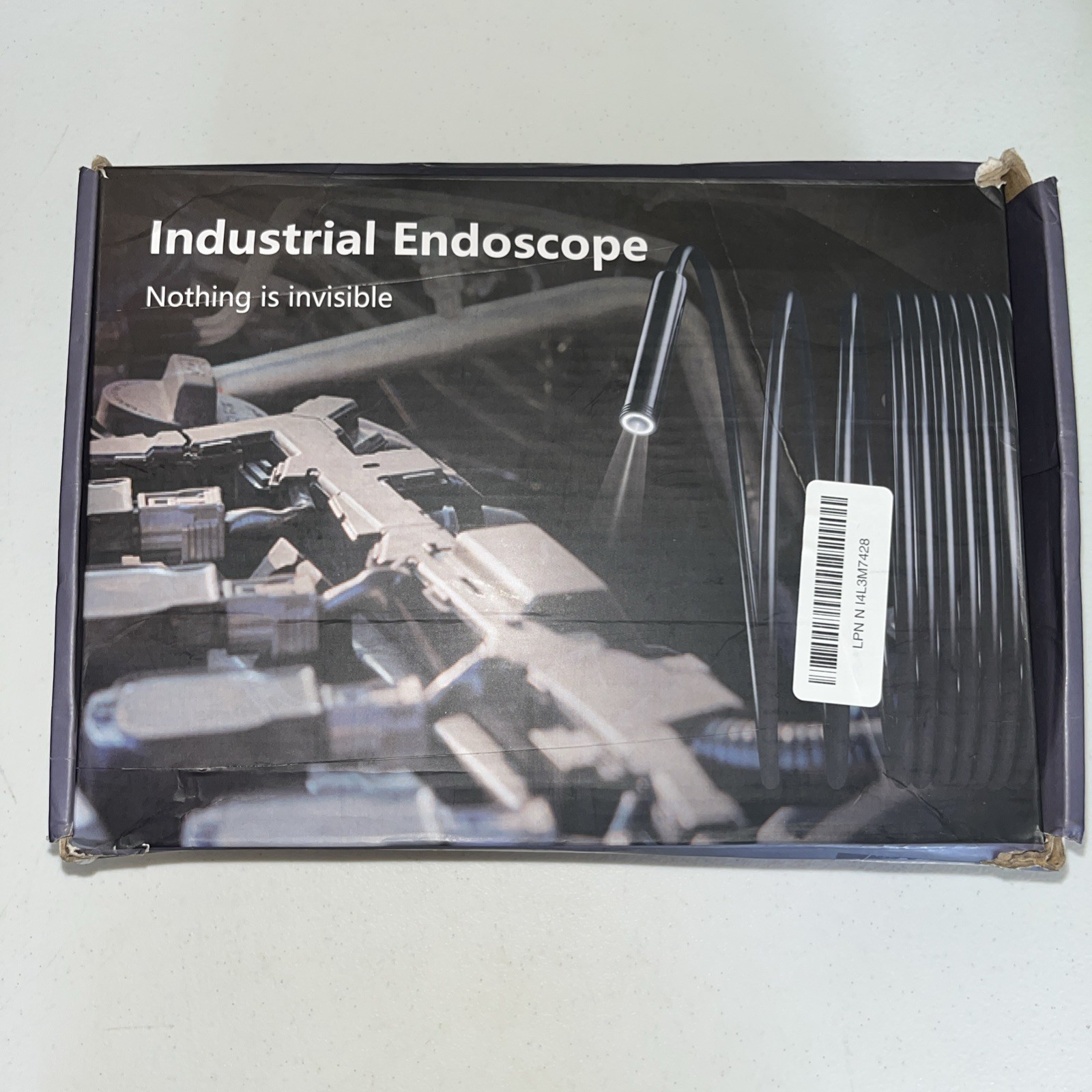 Industrial Endoscope Camera with Light And 50ft Semi-Rigid Cable