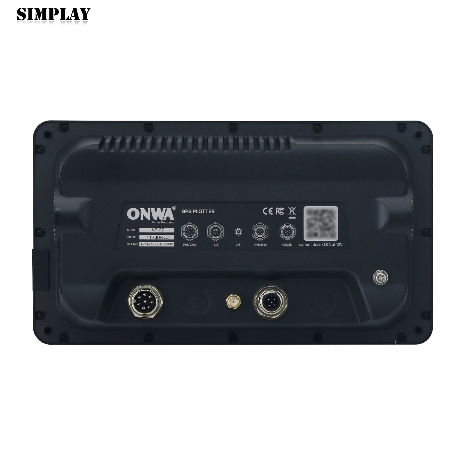 ONWA KP-27 7″ 800×480 GPS Chart Plotter Marine Chartplotter w/ GPS Antenna