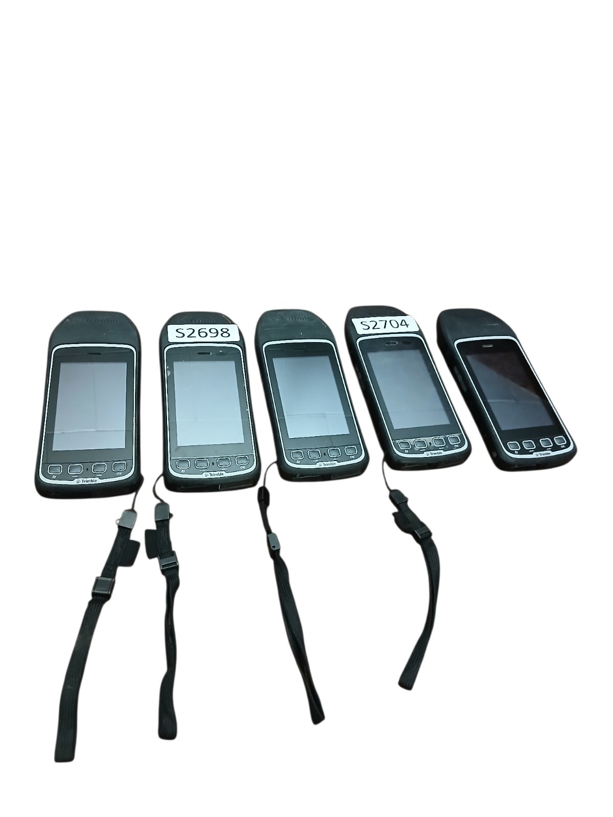 Lot of 5 Trimble Juno T41/5 GPS Handhelds FOR PARTS Repair No Power + ACCESSORY