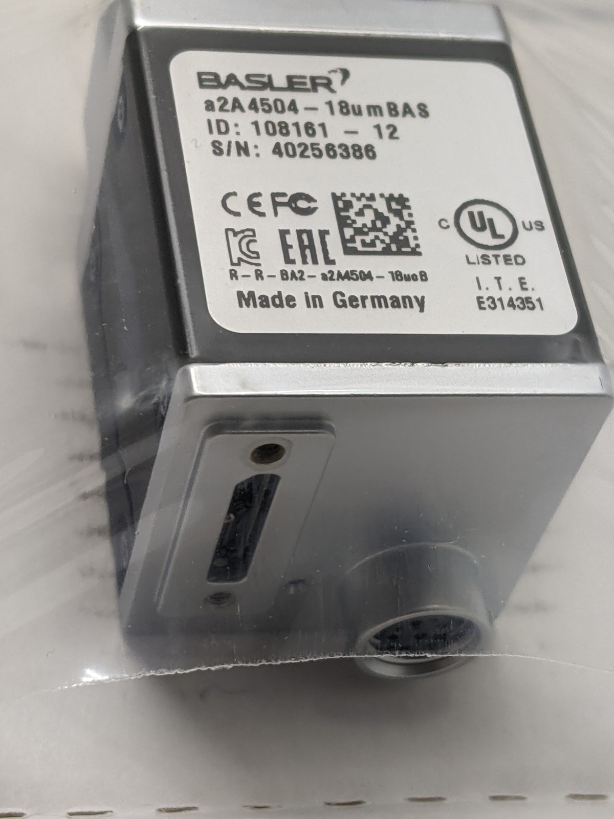 Basler a2A4504-18umBAS 20.2MP Mono USB 3.0 C-Mount Machine Vision Camera