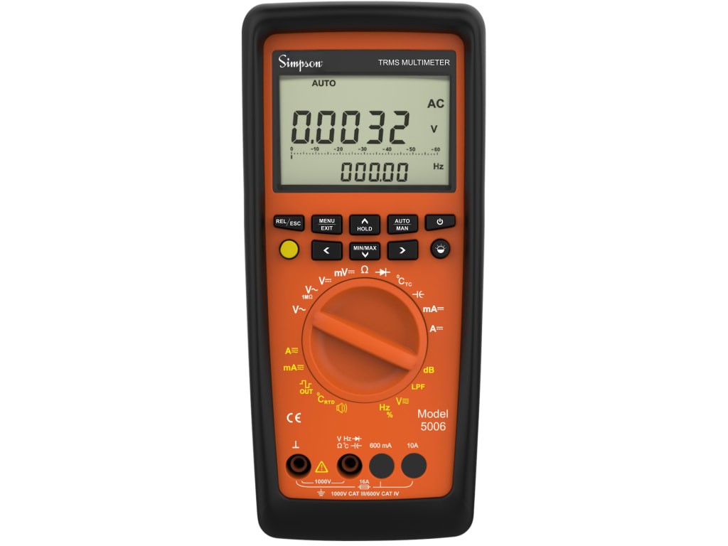 Simpson 50124 – Digital Multimeter M5006BT – 1000V, 100kHz, TRMS, with Bluetooth