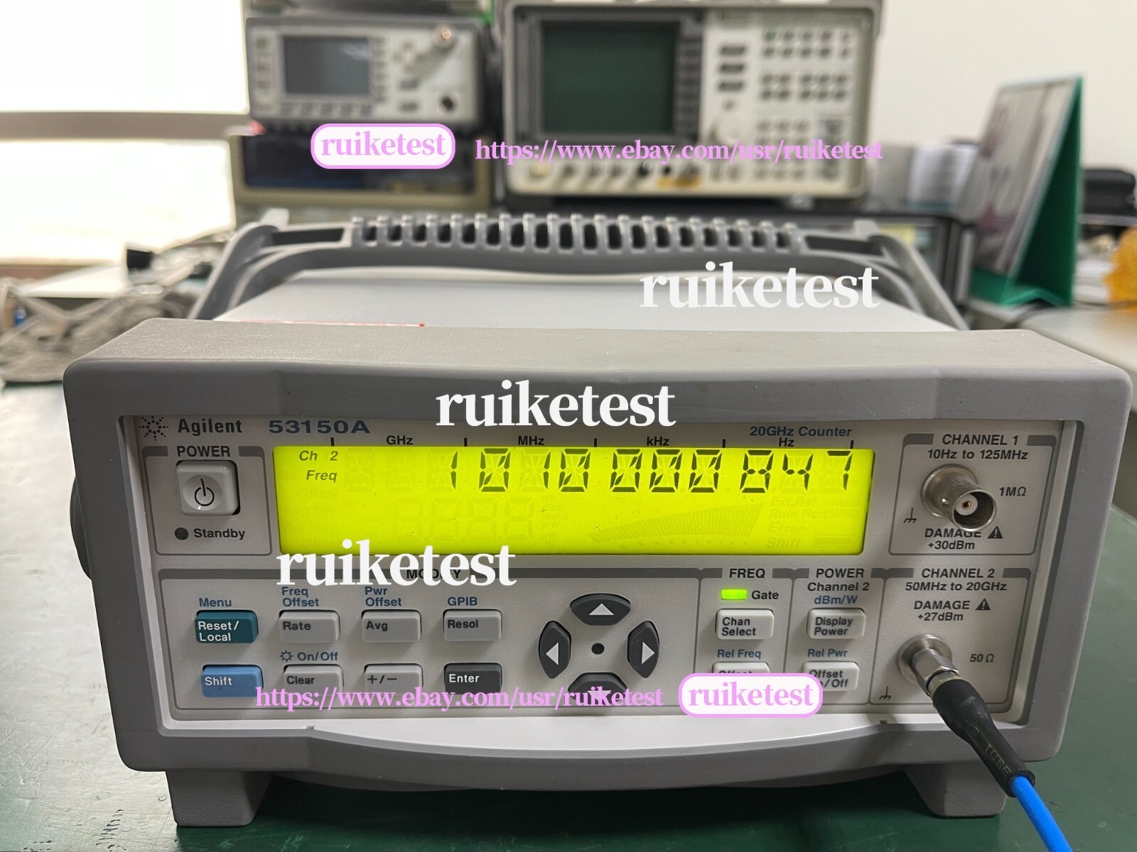 Agilent Keysight 53150A 10Hz-20GHz CW Microwave Frequency Counter _1096