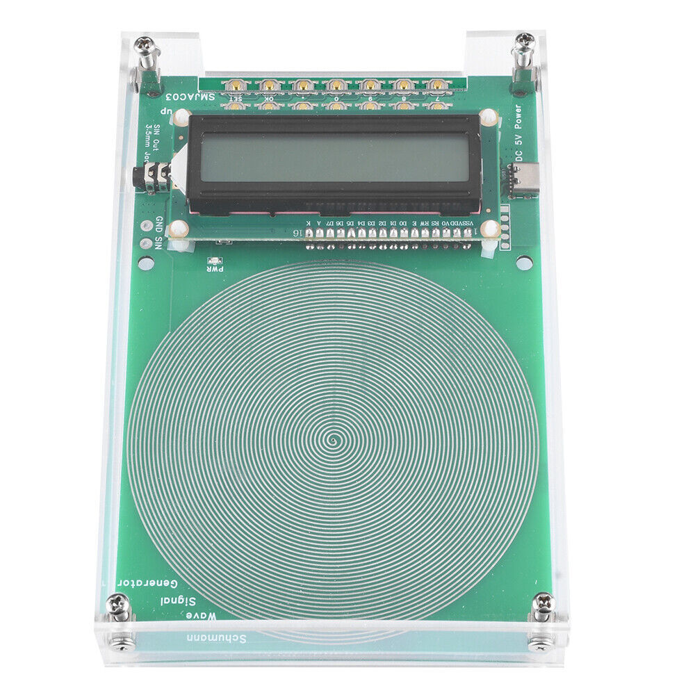 USA For Schumann Wave Generator Pulse Sine Frequency+Audio Output Connector+Case