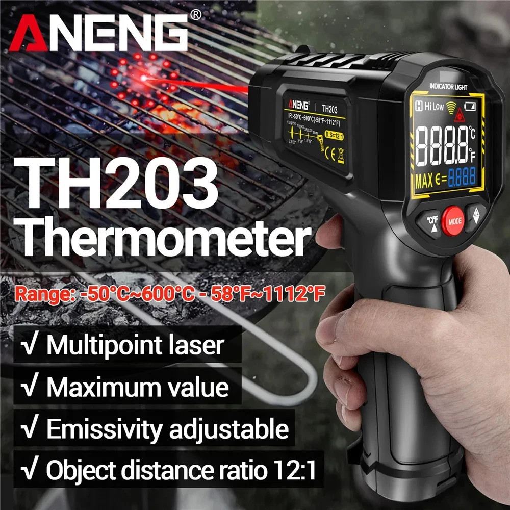 LCD Digital Non-contact Laser IR Infrared Thermometer Temp Meter Temperature Gun