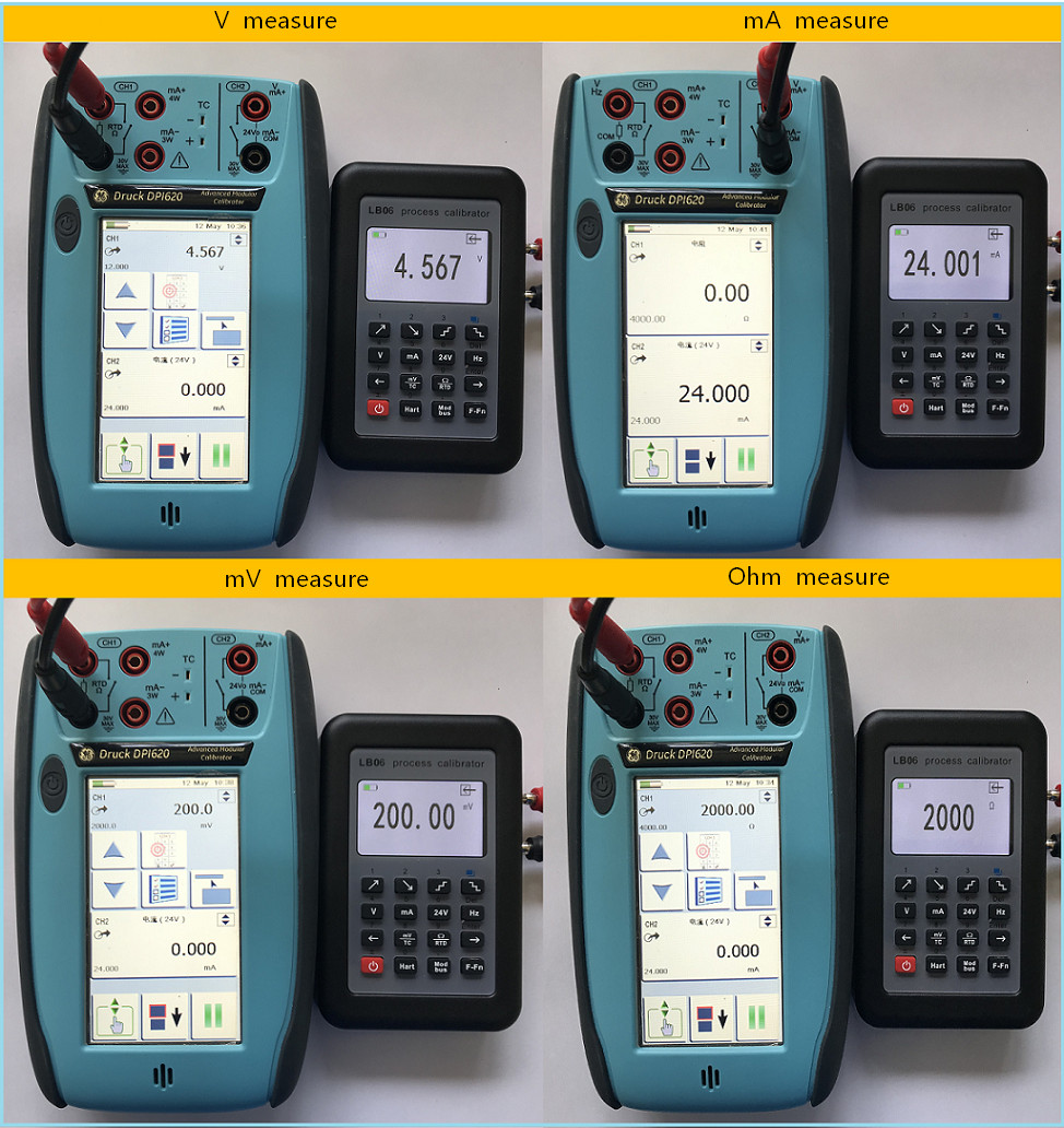 LB06 Hart Modbus 4~20mA/0~10V Process Calibrator Current Signal Generator Source