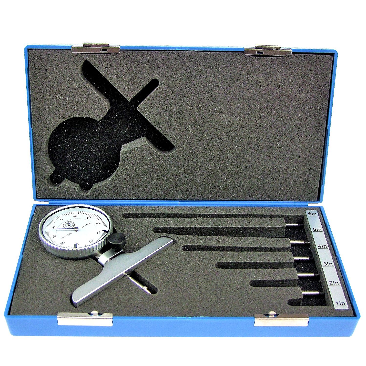 HFS(R) 0 – 22″ X .001″ Dial Indicator Depth Gauge Set Hardened
