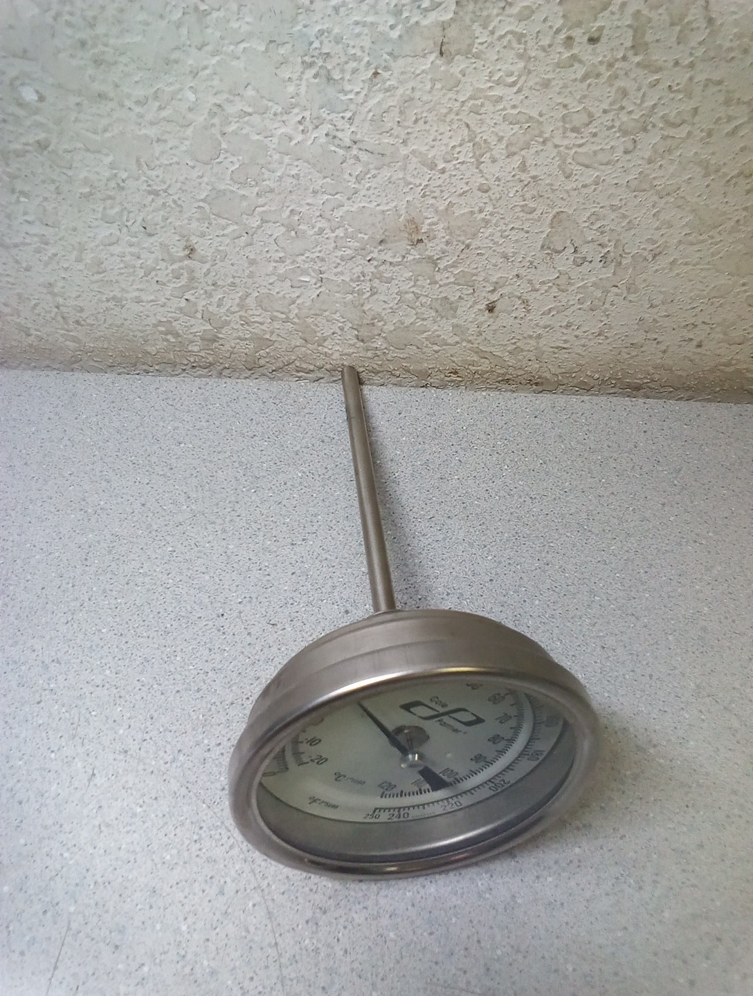 Cole Parmer Dial Thermometer: 0-250F / -20-120C Long Stem