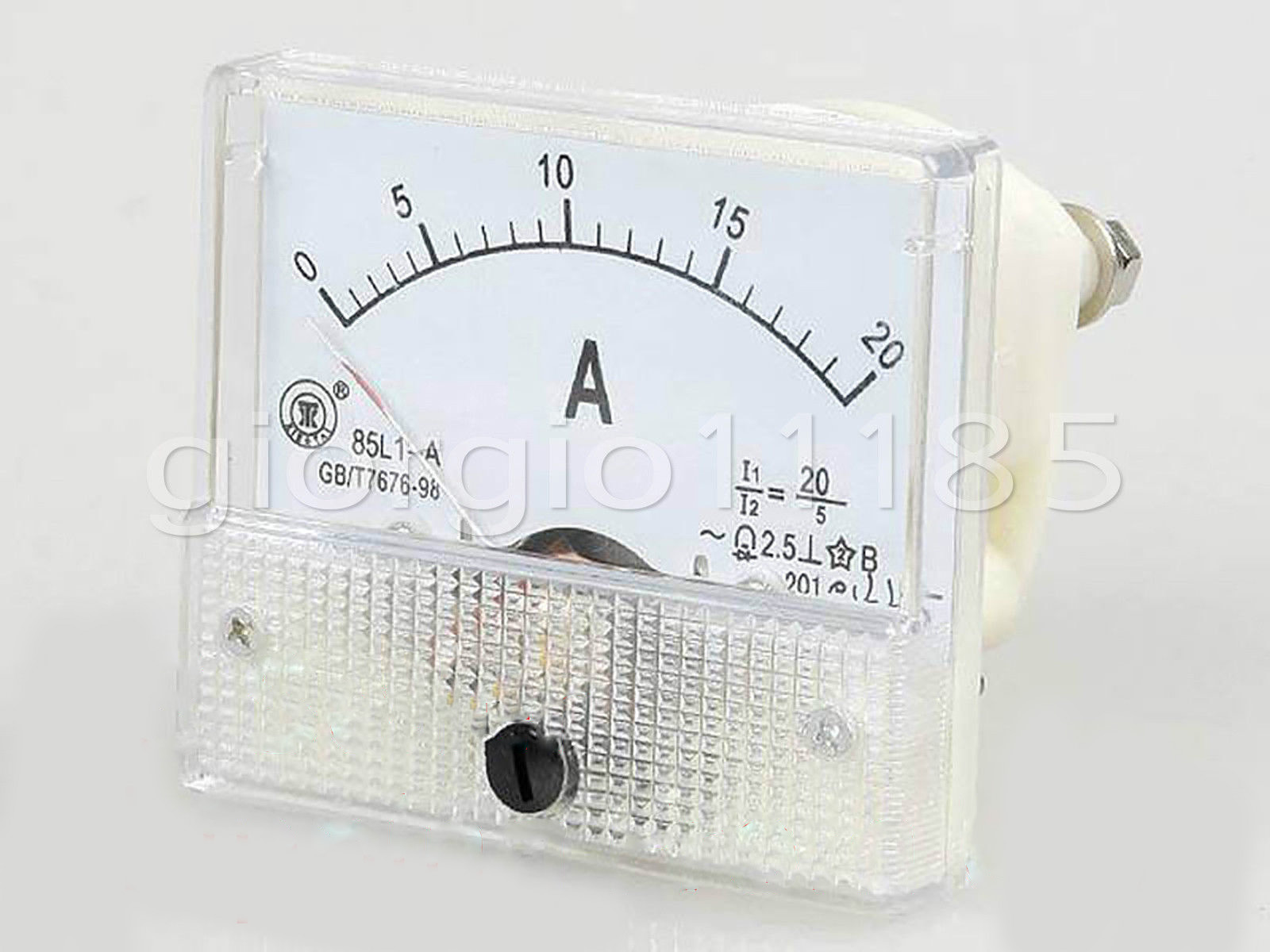 Analog AMP Current Panel Meter Gauge AC 0-20A 85L1 &Current Transformer