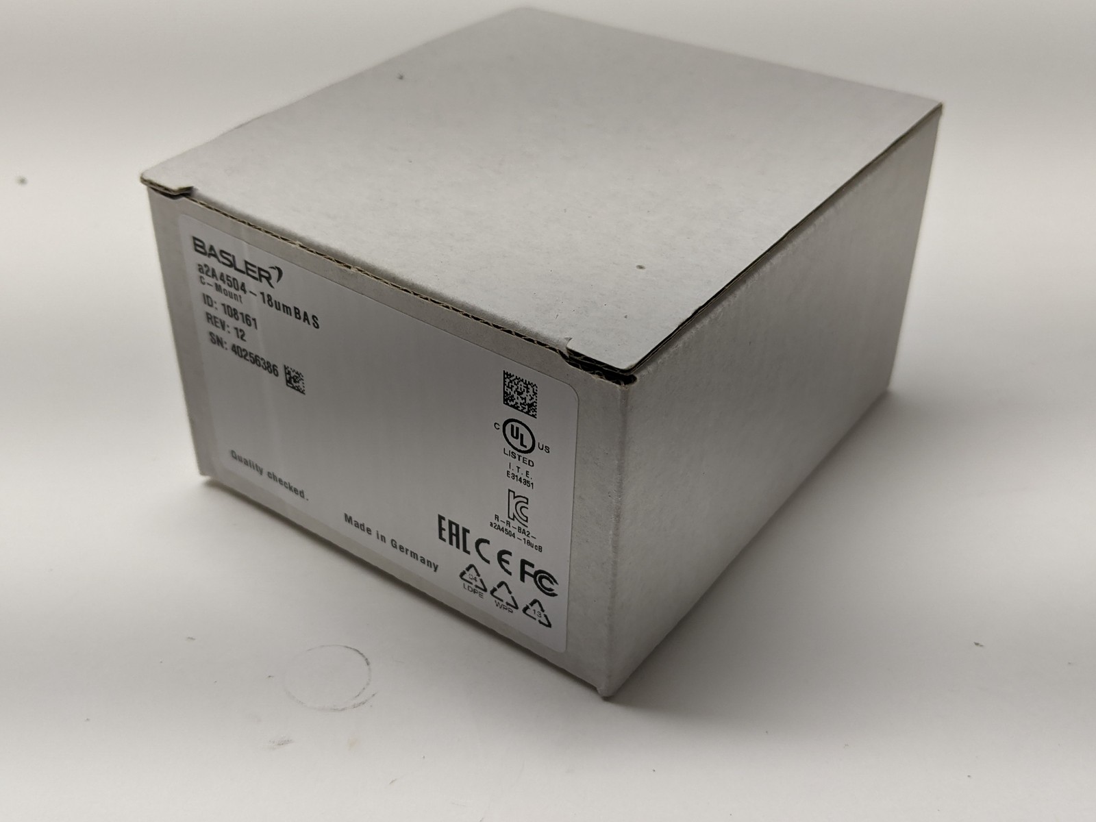Basler a2A4504-18umBAS 20.2MP Mono USB 3.0 C-Mount Machine Vision Camera