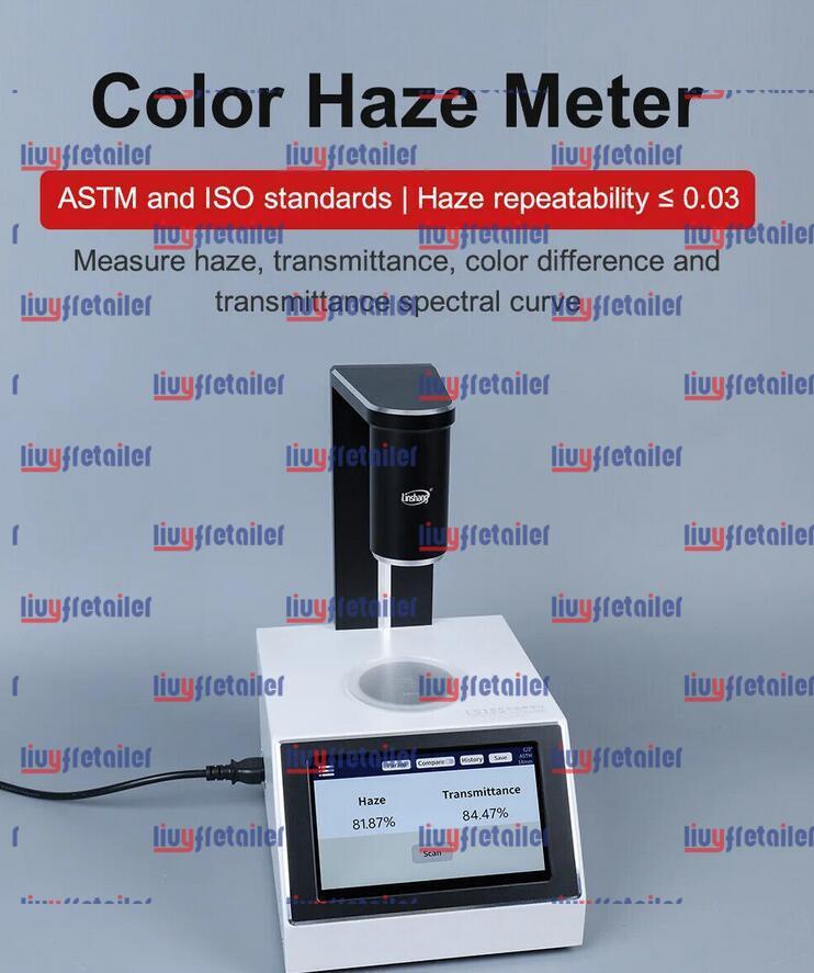 Digital Haze Meter Liquid Color Difference Glass Film Transmittance Tester LS155