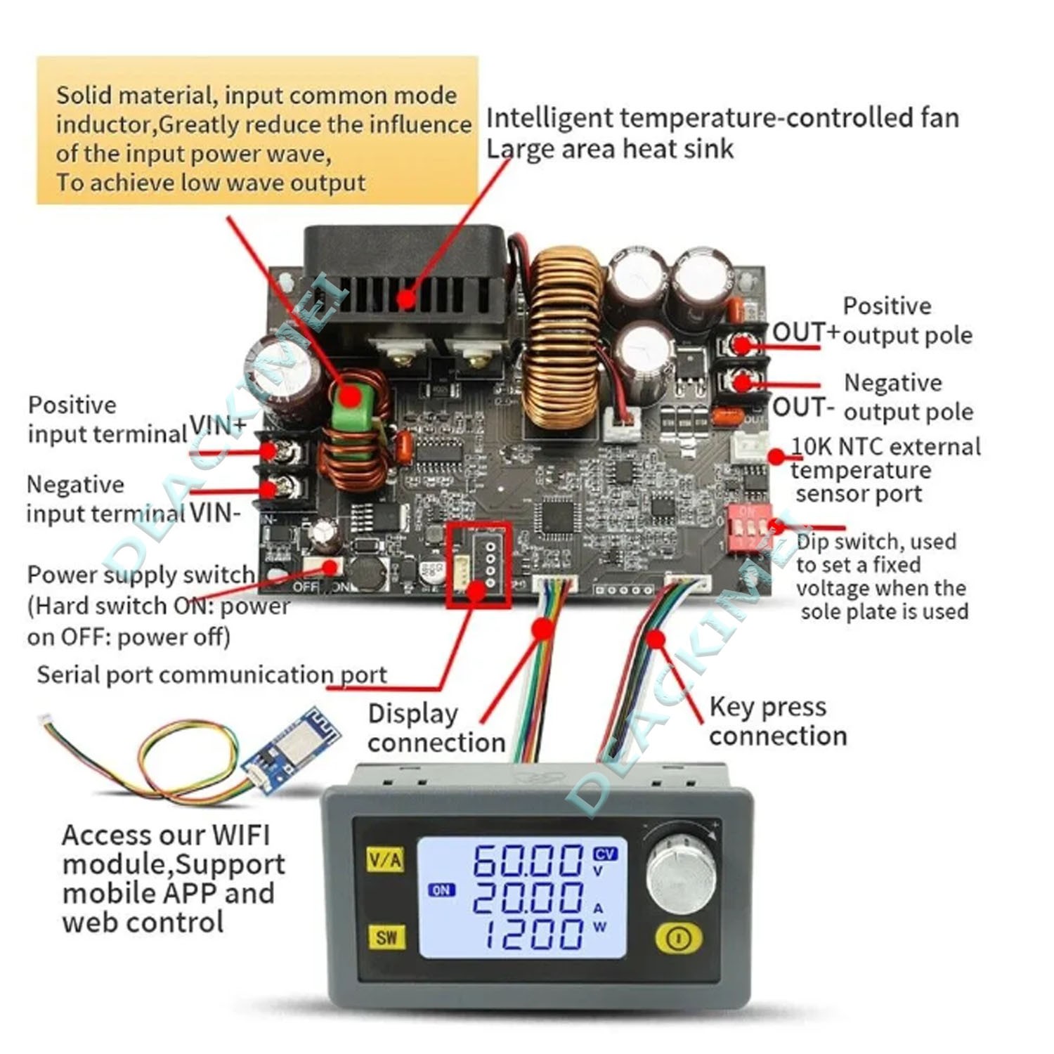 Adjustable Power Supply Voltage Power Supply For Hercules 20V Battery Operated