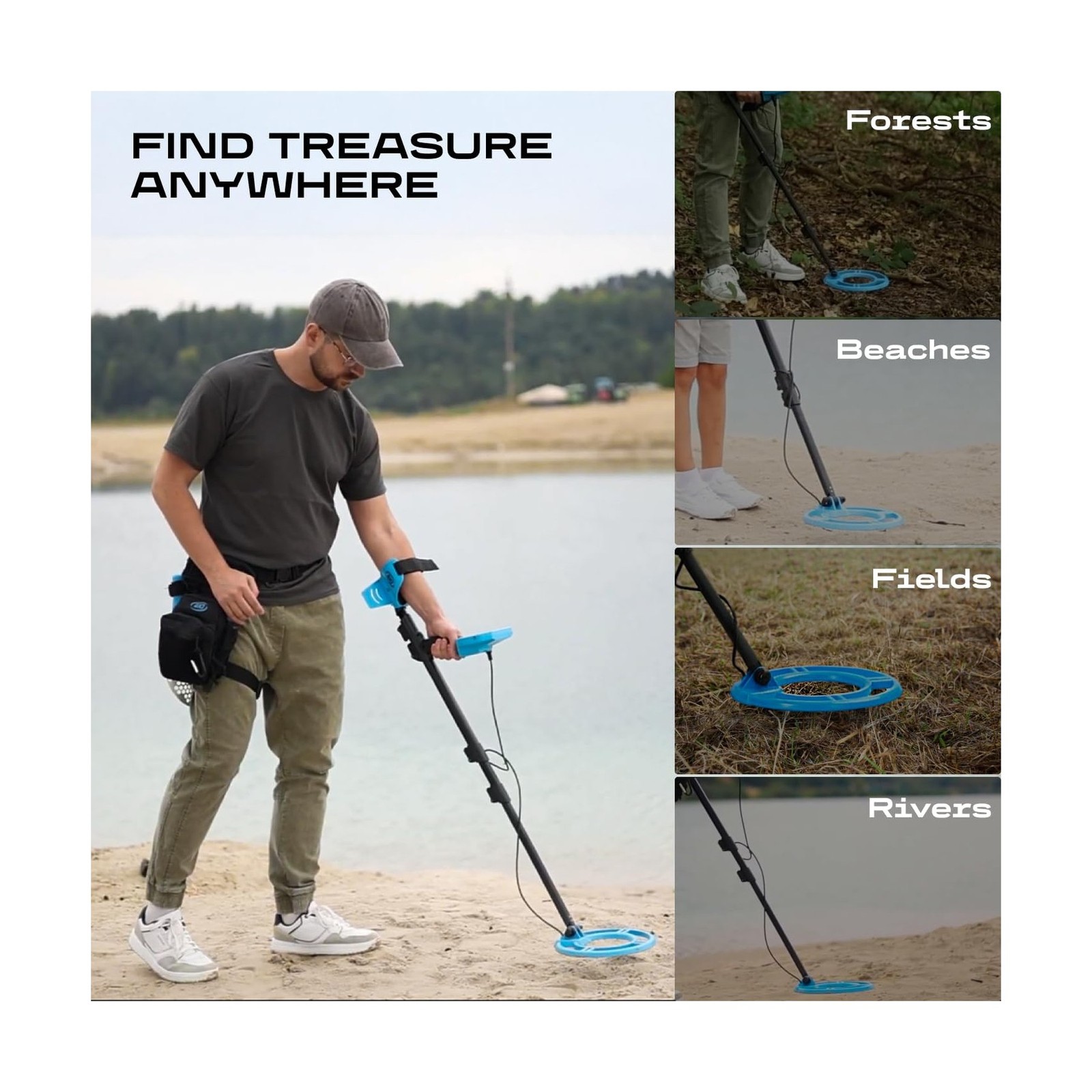 CKG Metal Detector for Adults Professional Gold Detector Starter Kit for Trea…