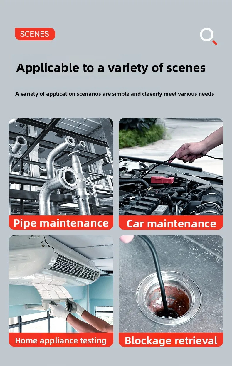 S20B 4.3 Inch Screen 360° Portable Borescope Camera for Auto Repair