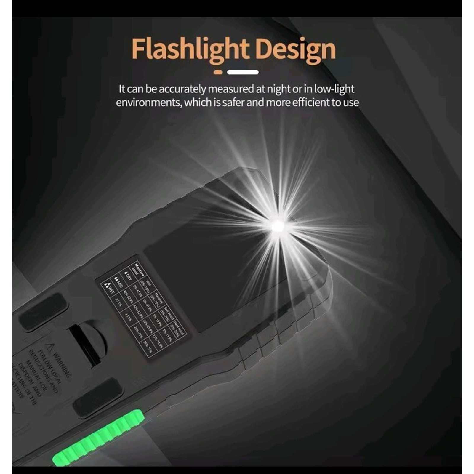 New RDINSCOS Digital Wood Moisture Meter Pinless Type