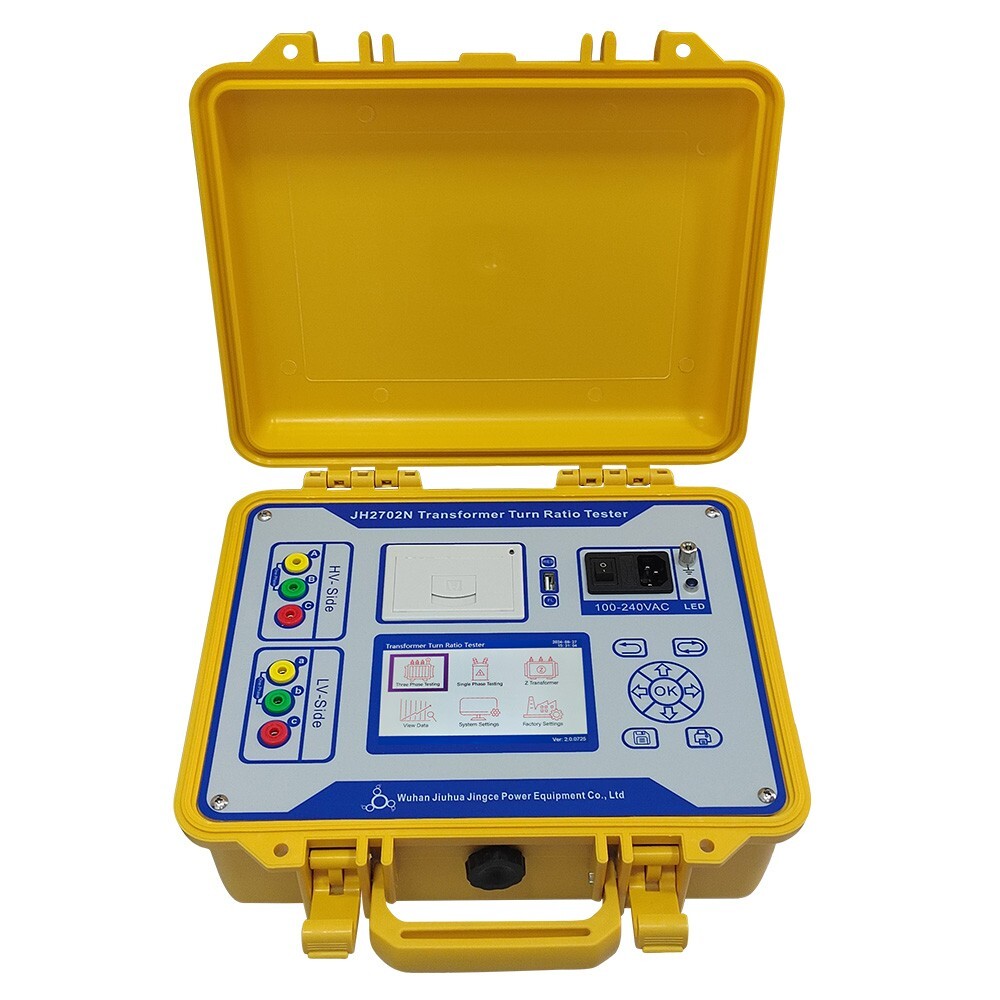 English/Spanish 3 Phase Transformer Ratio Tester Turns Ratio Group Meter TTR