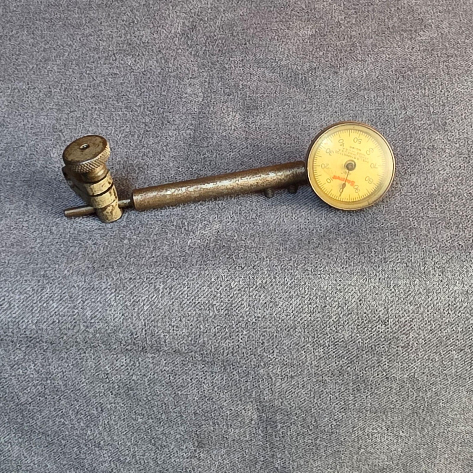 Vintage Starrett No.196 Dial Test Indicator Machinist Tool Set Made In USA Steel