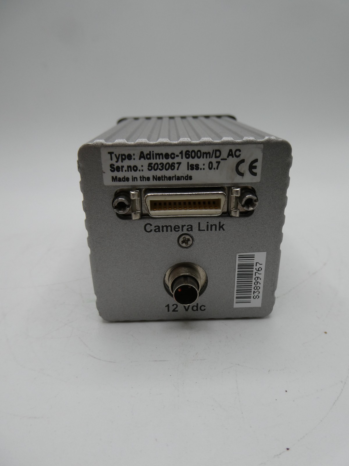 Adimec 1600m/D_AC Industrial Camera, For Parts/Repair