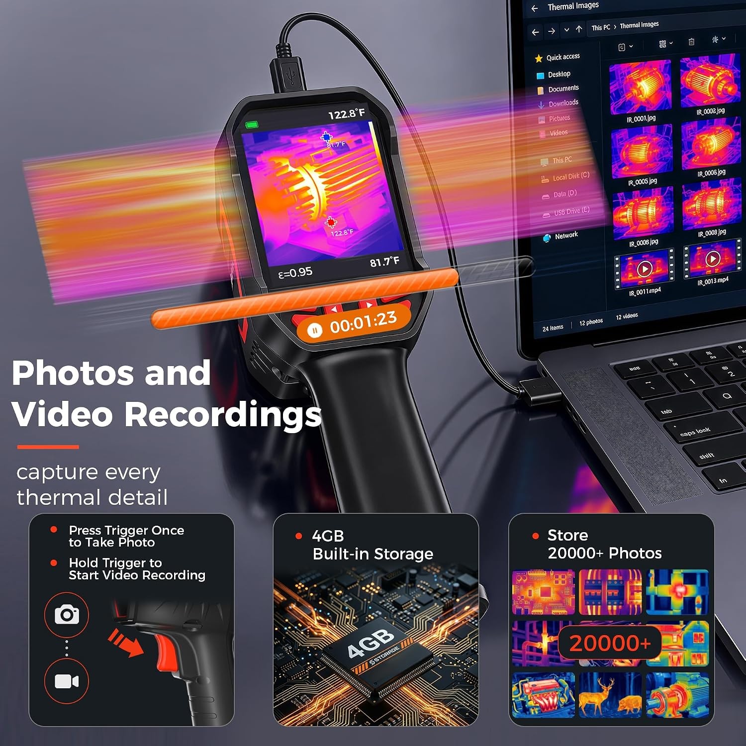 ANXTECH Infrared Thermal Camera TISR 192*192 Handheld Thermal Imaging
