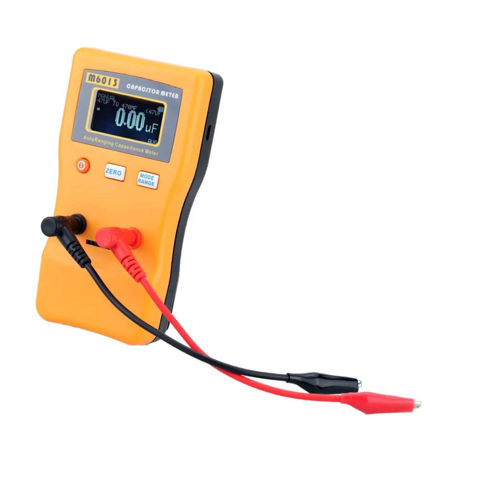 Orange M6013 Capacitor Meter Auto Rang Measuring Capacitance Tester Digital Tool