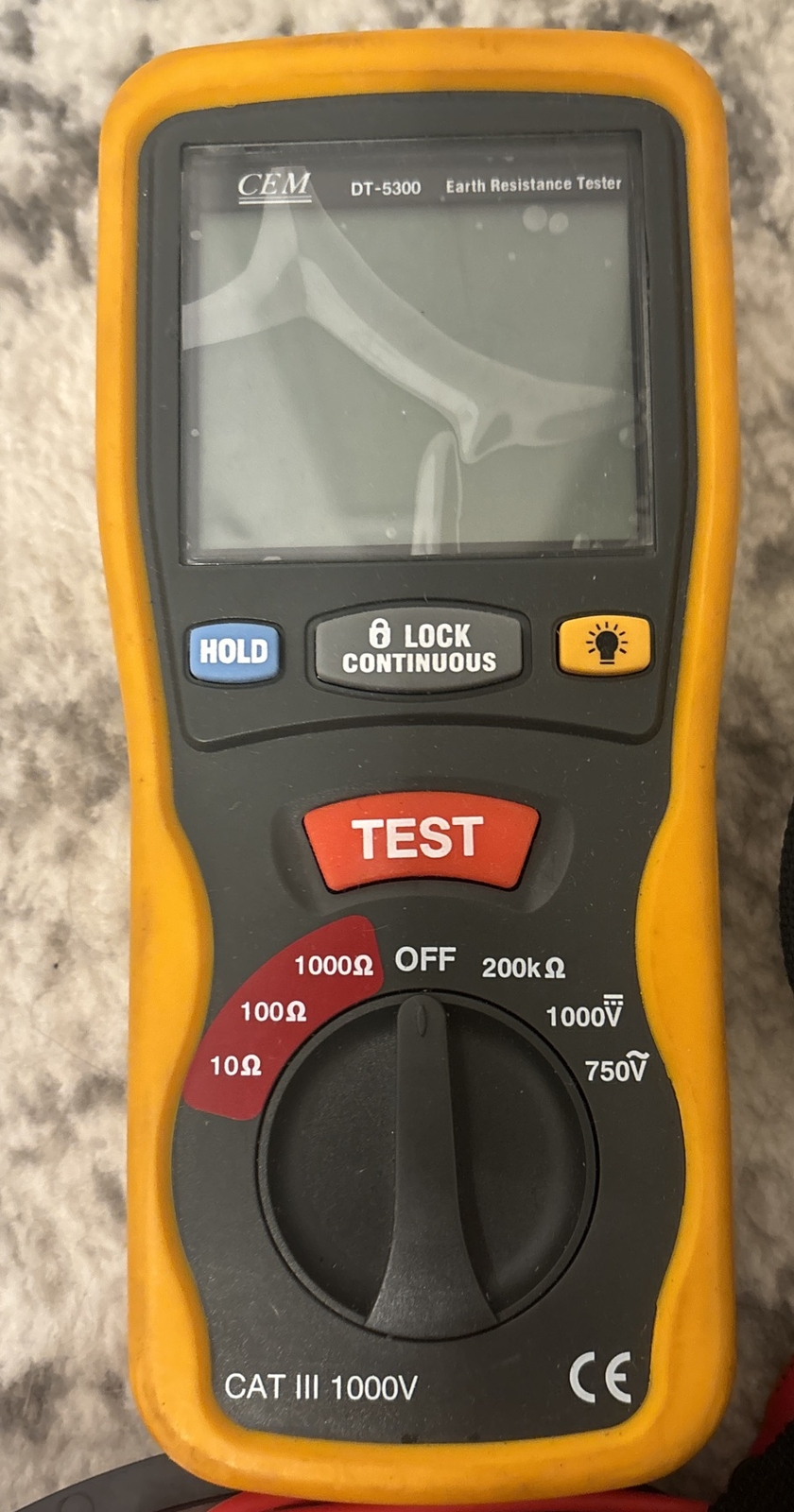 CEM DT-5300 DIGITAL EARTH GROUND RESISTANCE TESTER..116