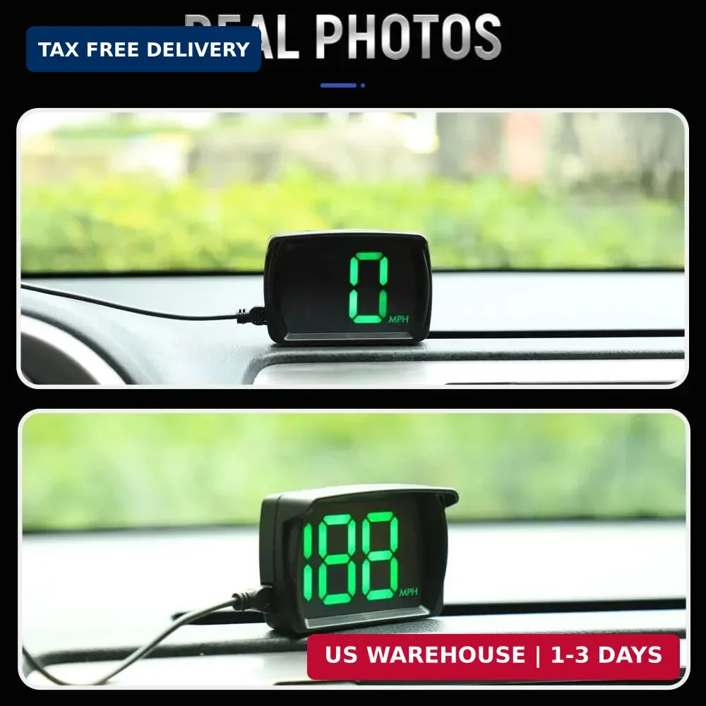 VJOYCAR New Speedometer HUD GPS Digital Speed Meter MPH Speedo Head Up Display f