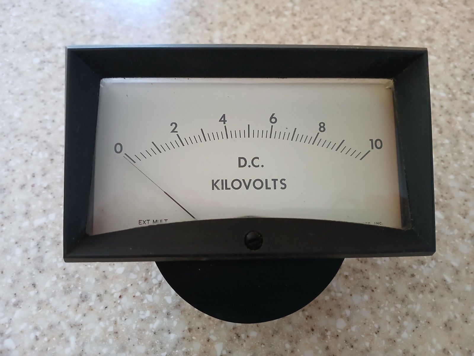 API 10kV DC Rectangular Panel Volt Meter – TESTED – 20 microamp FS movement