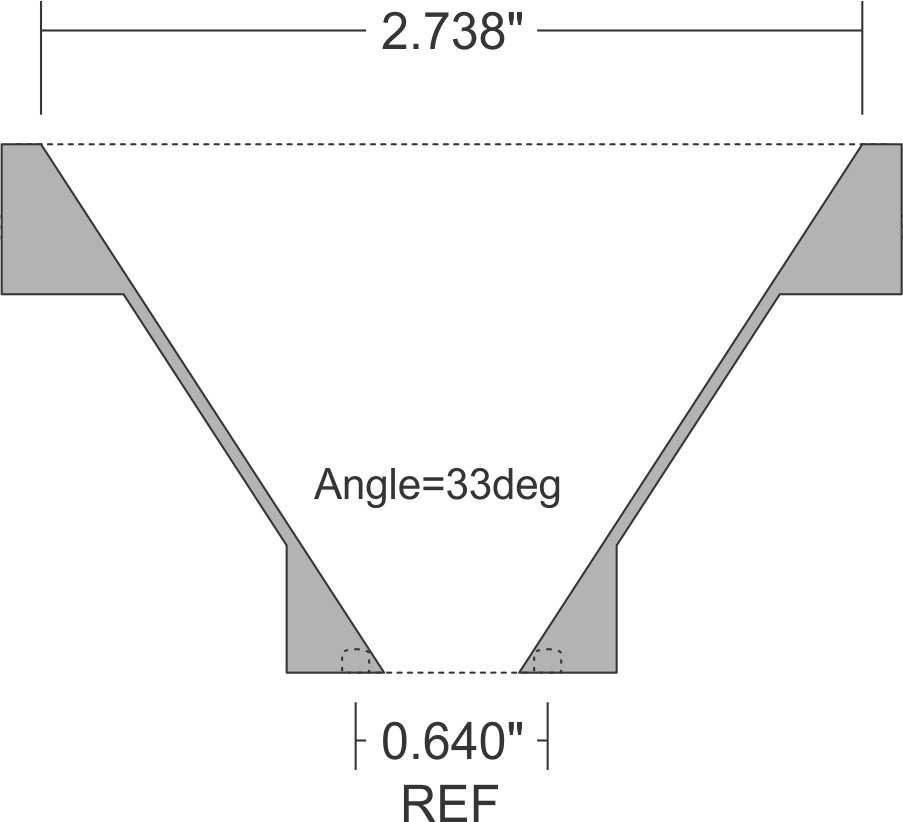 Metal Microwave Horn Antenna w/ Rectangular opening