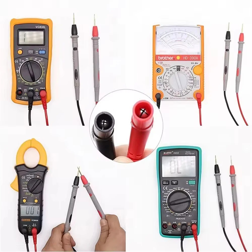Multimeter Test Leads for Fluke Meter Electrical Alligator Clip Probes 1000V 20A