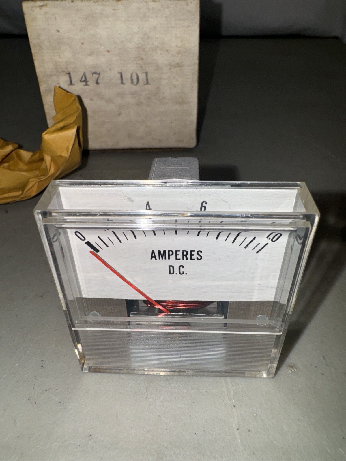 Amperes D.C. Meter Panel Gauge 0-1.0 147101 Unbranded