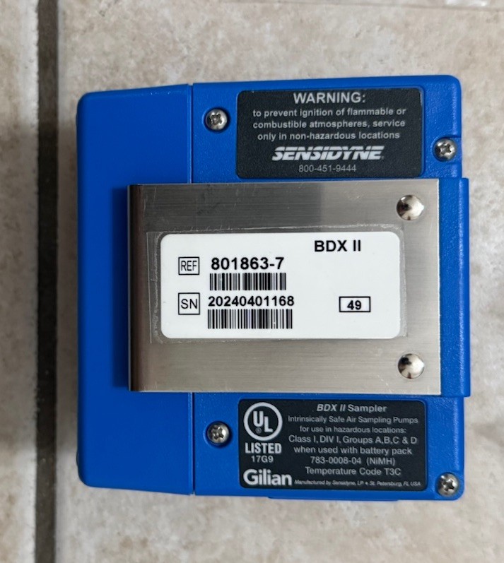Sensidyne Gilian BDX II Abatement Air Sampler Industrial Testing Unit Open Box