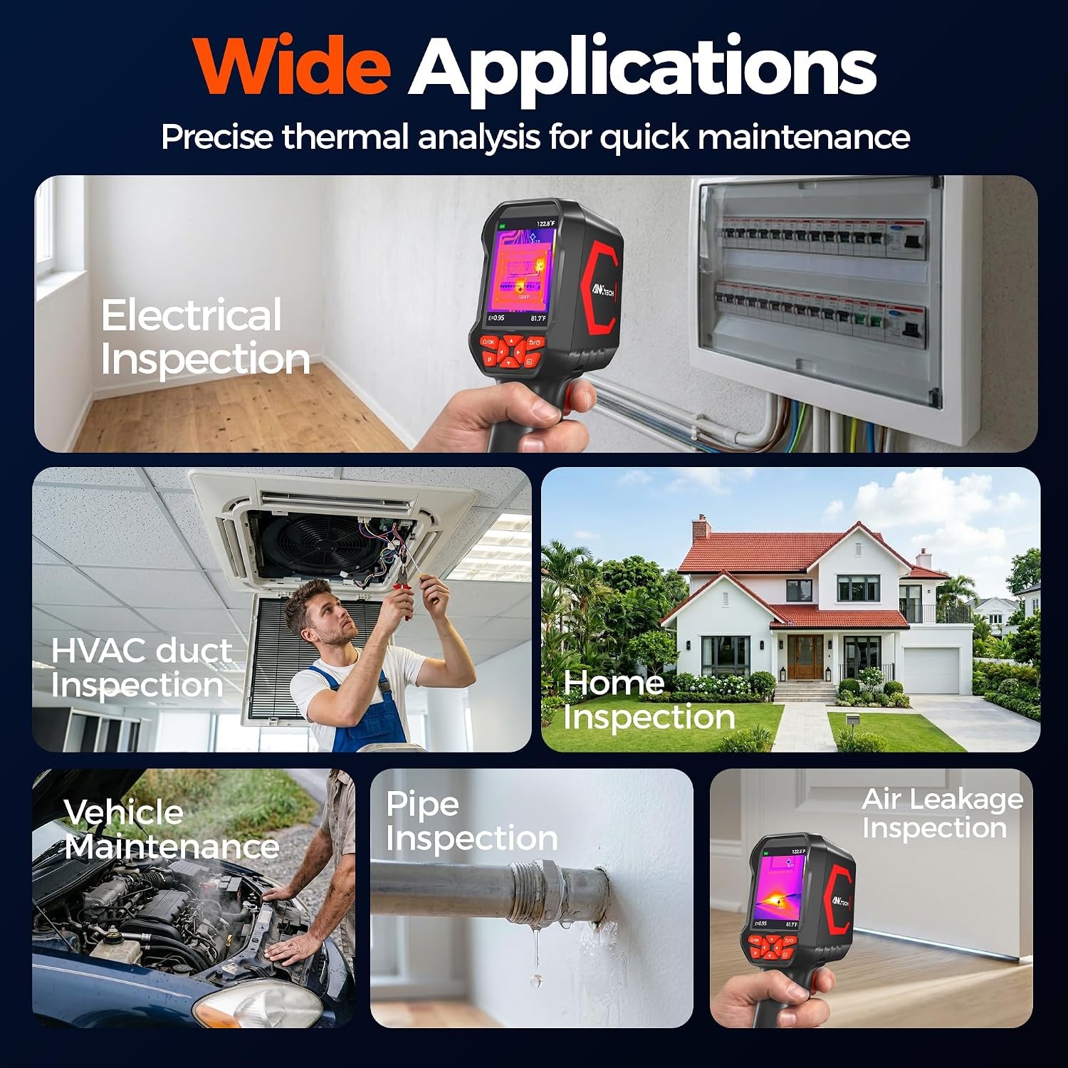 ANXTECH Infrared Thermal Camera TISR 192*192 Handheld Thermal Imaging