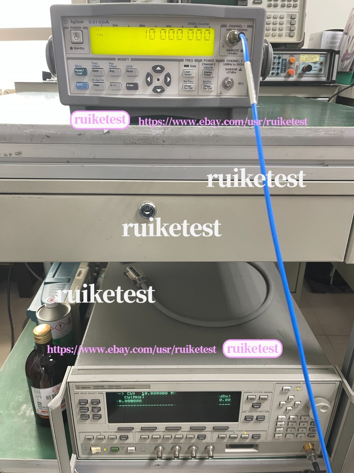 Agilent Keysight 53150A 10Hz-20GHz CW Microwave Frequency Counter _1097