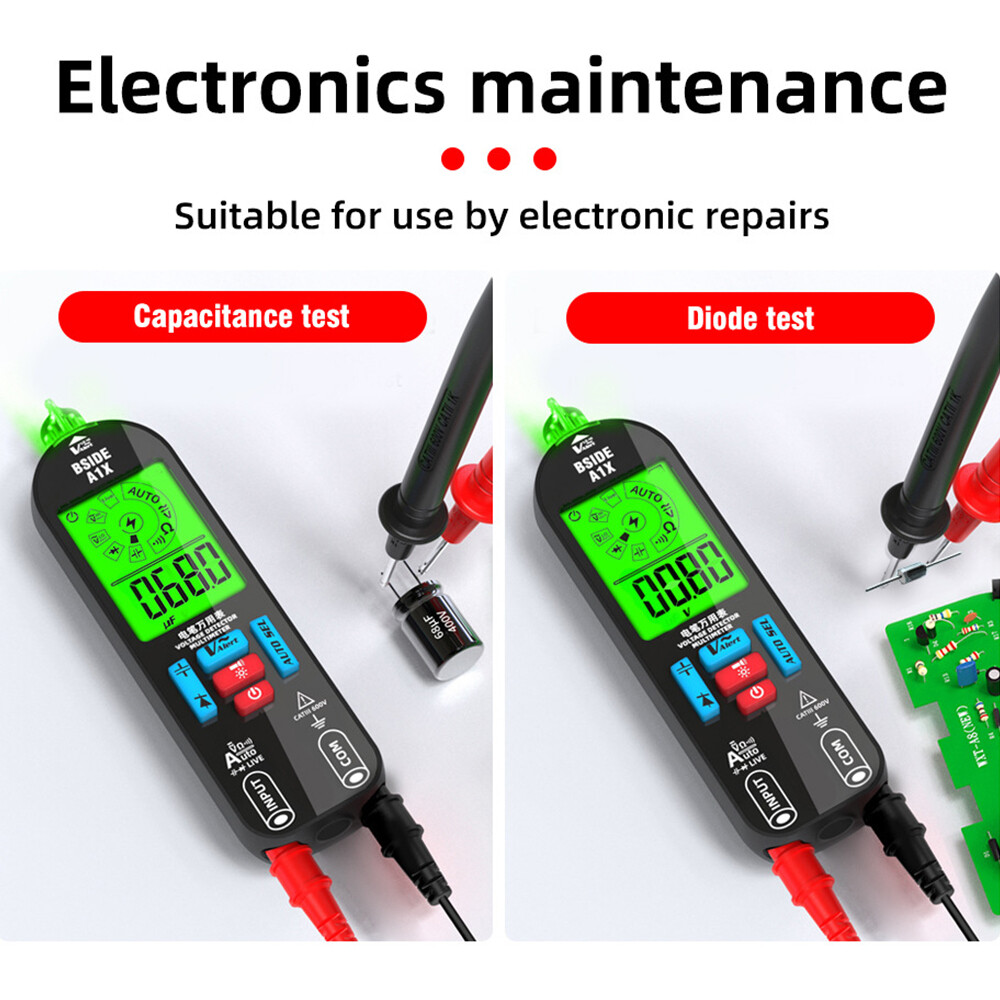 Smart Digital Multimeter Tester Rechargeable Electrical Voltmeter AC DC Voltage
