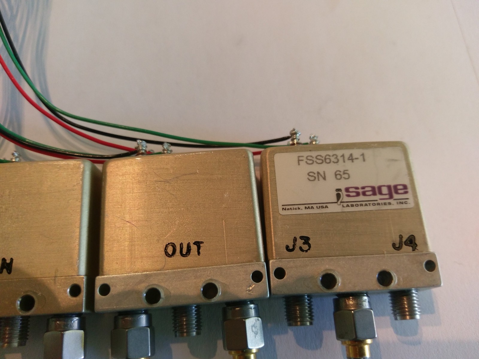 Sage FSS6314-1 Relay Semi-rigid Coax SMA 18-26.5 GHz Spectrum Microwave 119-4519