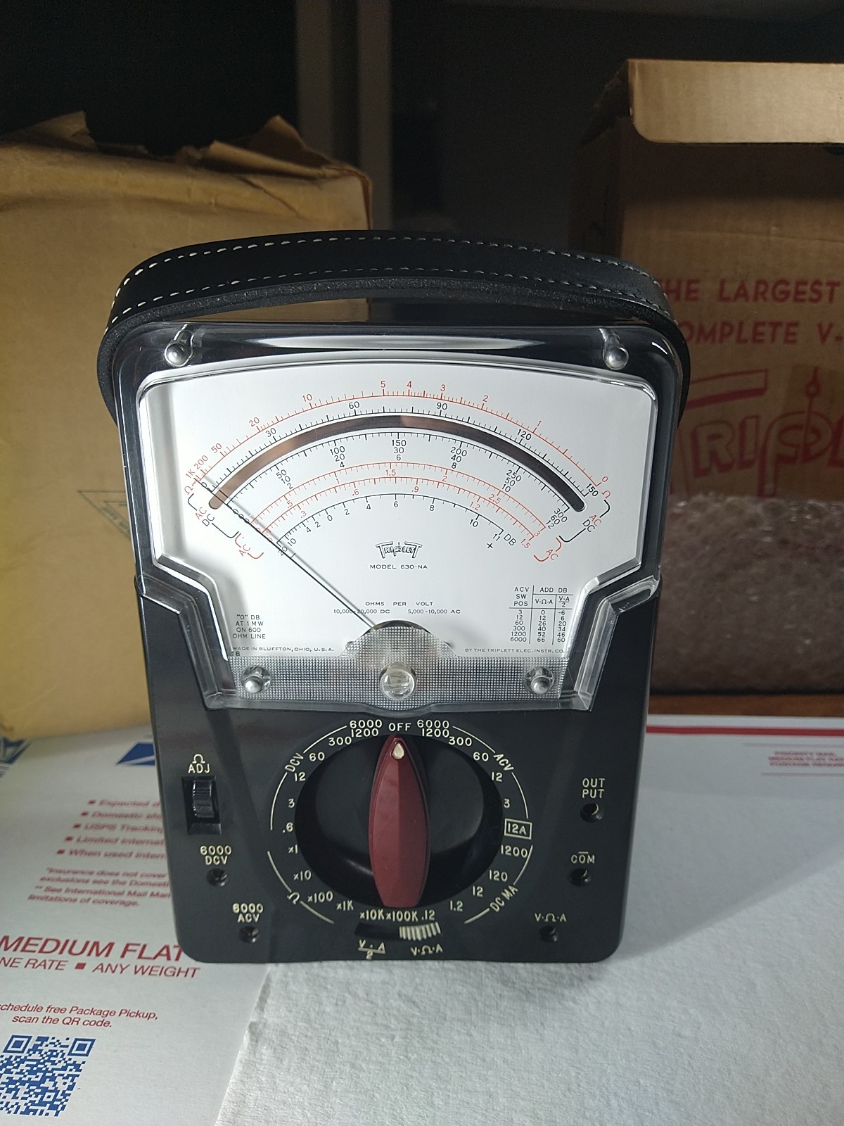 TRIPLETT VOLT OHMS METER 630-NA NEVER USE FOR COLLECTORS PEOPLE WITH ORIGINAL BO