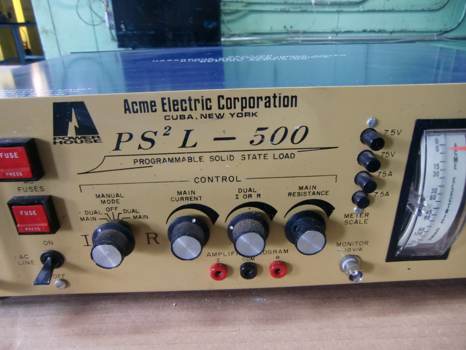 . ACME ELECTRIC CORP PS2L-500 PROGAMMABLE SOLID STATE LOAD