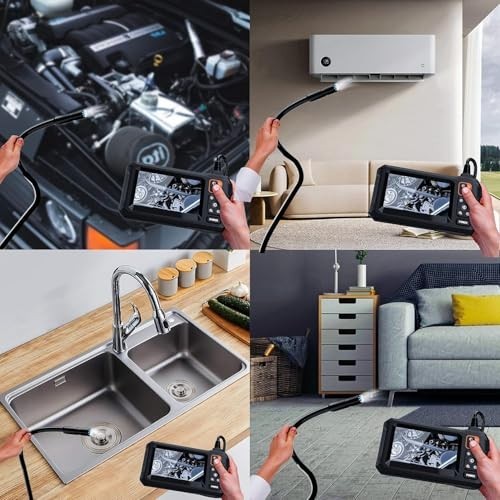 Endoscope Camera 4.3 Inch LCD 1080P HD Borescope IP67 Waterproof Snake